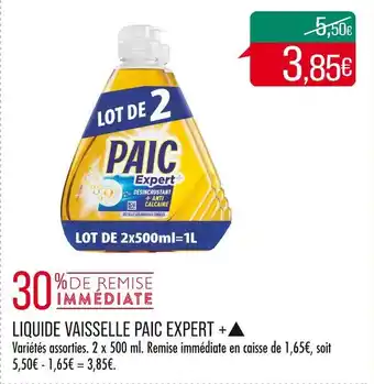 Match Paic expert + liquide vaisselle▲ offre