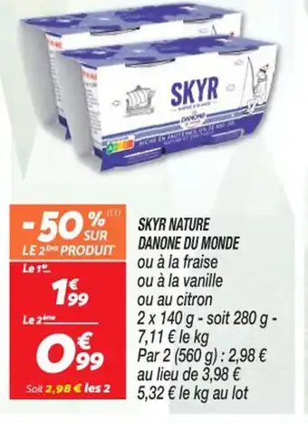 Netto SKYR NATURE DANONE DU MONDE offre
