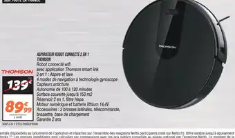 Netto ASPIRATEUR ROBOT CONNECTÉ 2 EN 1 offre