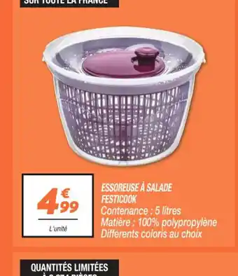 Netto ESSOREUSE À SALADE FESTICOOK offre