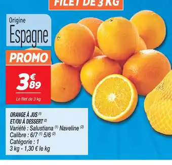 Netto ORANGE À JUS offre
