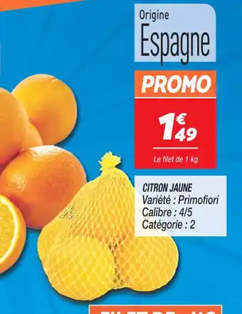 Netto CITRON JAUNE offre