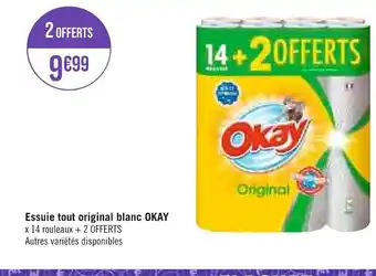 Géant Casino Essuie tout original blanc OKAY offre