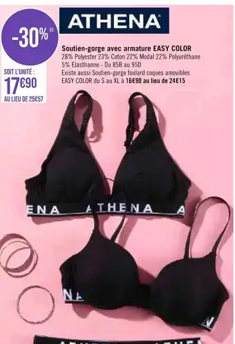 Géant Casino Soutien-gorge avec armature EASY COLOR offre