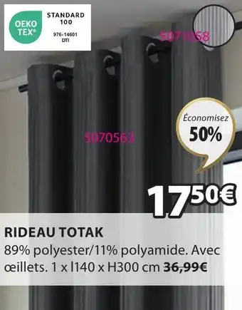 JYSK RIDEAU TOTAK offre