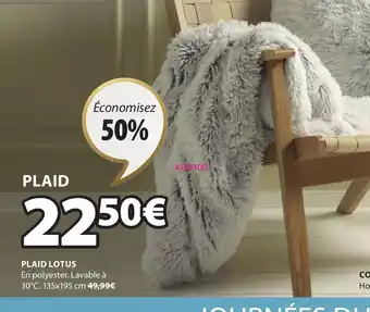 JYSK PLAID LOTUS offre