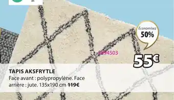 JYSK TAPIS AKSFRYTLE offre