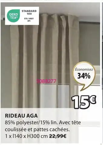 JYSK RIDEAU AGA offre