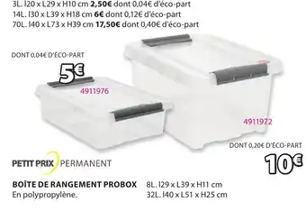 JYSK BOÎTE DE RANGEMENT PROBOX offre