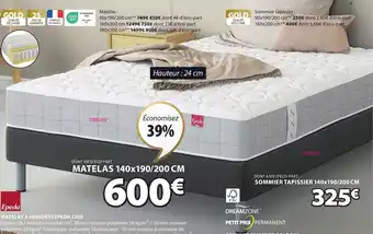JYSK SOMMIER TAPISSIER GOLD D30 offre