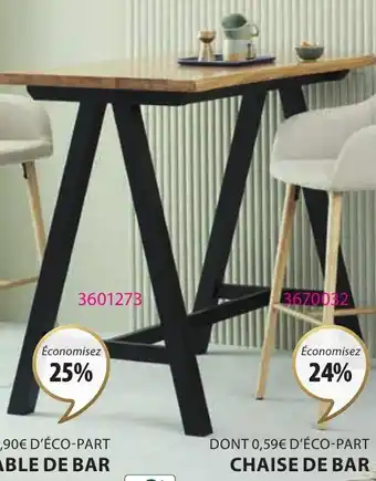 JYSK TABLE DE BAR SANDBY offre
