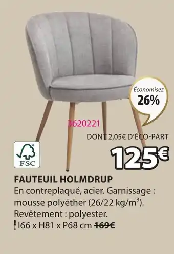 JYSK FAUTEUIL HOLMDRUP offre