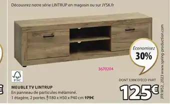 JYSK MEUBLE TV LINTRUP offre