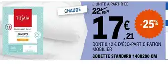 E.Leclerc COUETTE STANDARD 140X200 CM offre