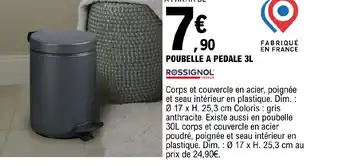 POUBELLE A PEDALE 3L
