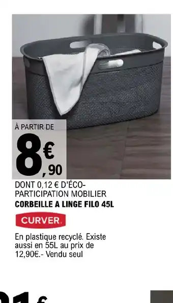 E.Leclerc CORBEILLE A LINGE FILO 45L offre