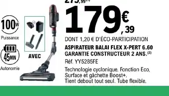 E.Leclerc ASPIRATEUR BALAI FLEX X-PERT 6.60 offre