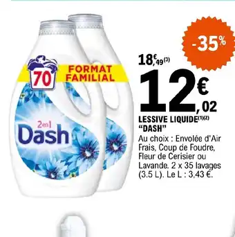 E.Leclerc LESSIVE LIQUIDE DASH" offre