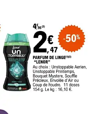 E.Leclerc PARFUM DE LINGE LENOR offre