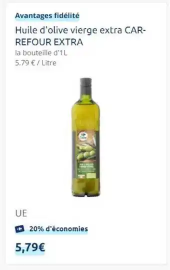 Carrefour Drive Huile D'olive Vierge Extra Carrefour Extra offre