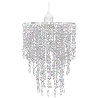 Bricomarché Lustre suspendu en cristal 22,5 x 30,5 cm - transparent offre