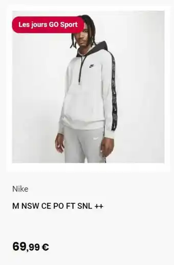 Go Sport M Nsw Ce Po Ft Snl ++ Nike offre
