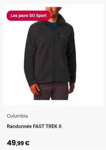 Go Sport Randonnée Fast Trek Ii Columbia offre