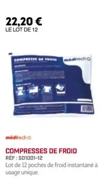 COMPRESSES DE FROID RÉF : S01001-12