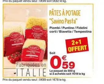 Pâtes à Potage "savino Pasta"