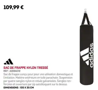 Sport 2000 SAC DE FRAPPE NYLON TRESSÉ RÉF : ADIBAC12 offre