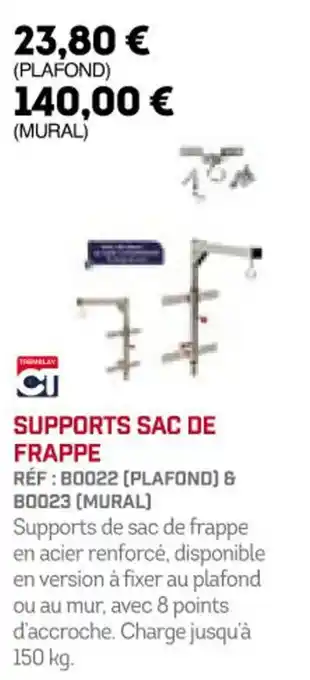 SUPPORTS SAC DE FRAPPE