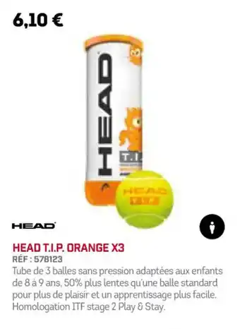 HEAD T.I.P. ORANGE X3