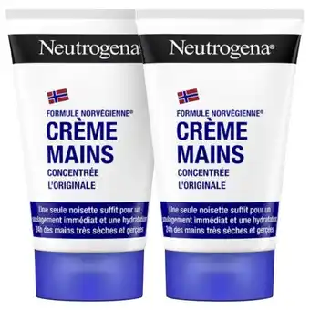 Auchan Neutrogena gammes duos mains et trio lèvres offre