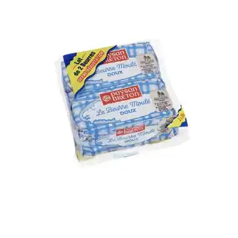 Auchan Le beurre moulé paysan breton offre