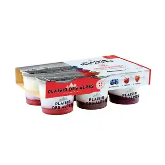 Auchan Plaisir des alpes fruits rouges savoie yaourt offre