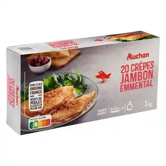 Auchan Crêpes jambon emmental surgelées auchan offre