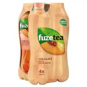 Auchan Fuze tea pêche offre