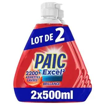 Auchan Liquide vaisselle brillance excel paic offre