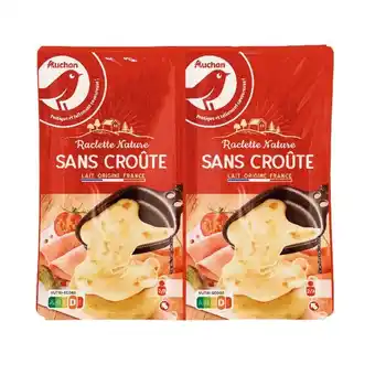 Auchan Raclette nature sans croûte auchan offre