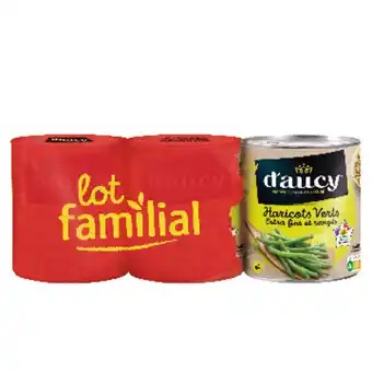 Auchan Haricots verts extra fins & rangés d'aucy offre