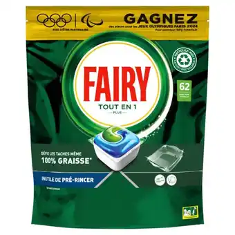 Auchan Capsule lave vaisselle tout en un plus fairy offre