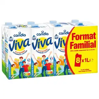 Auchan Lait viva de candia offre