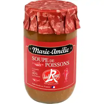 Auchan Soupe de poissons label rouge marie amélie offre