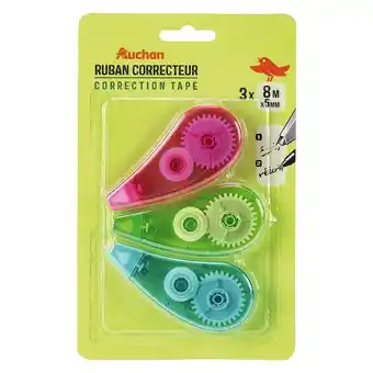 Auchan 3 rubans correcteurs auchan offre