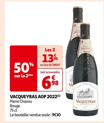 Auchan Supermarché Pierre chanau vacqueyras aop 2022 offre