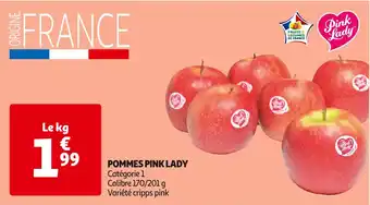 Auchan Supermarché Pink lady pommes pink lady offre
