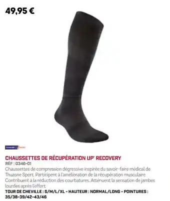 Sport 2000 CHAUSSETTES DE RÉCUPÉRATION UP' RECOVERY offre