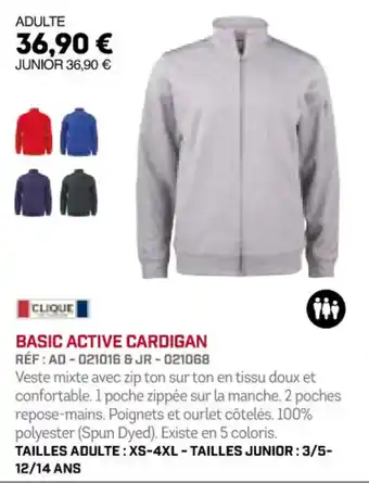 Sport 2000 BASIC ACTIVE CARDIGAN offre