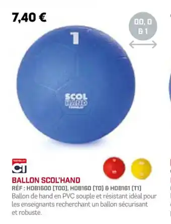 Sport 2000 BALLON SCOL'HAND offre