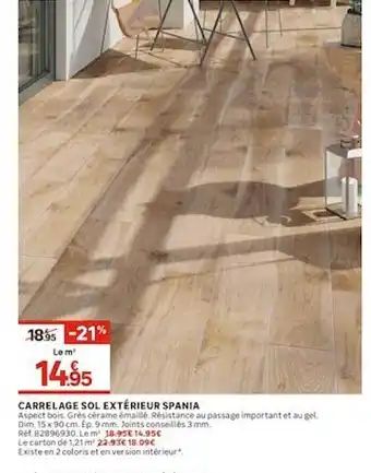 Leroy Merlin Carrelage Sol Extérieur Spania offre